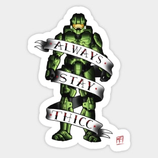 Thick Master Chief Sticker